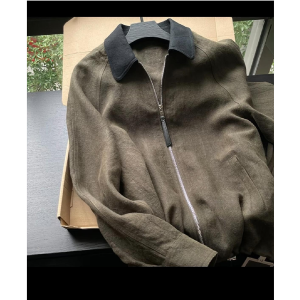 เสื้อแจ็คเก็ตคอปกพับแขนยาวผ้าลินินบางสำหรับผู้ชายในช่วงฤดูร้อนปี 2025 เสื้อคลุมกันหนาวแบบลำลองที่สวมใส่สบายและระบายอากาศได้ดี