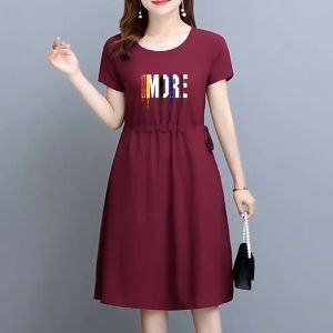海边度假连衣裙woman gown korean style summer version loose ladies dress medium long printed black top short sleeve pocket dress温柔风连衣裙