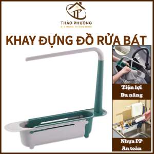 Khay Để Giẻ Rửa Bát Kệ Đựng Đồ Rửa Chén Bát Gác Bồn Đa Năng Giá Bồn Rửa Bát tiện ích