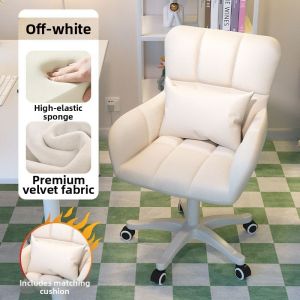 Comfortable Desk Chair Makeup Chair for Ladies Adjustable Rotating