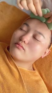 Ngọc cạo gió massage mặt body | Miếng ngọc thạch cạo gió mặt