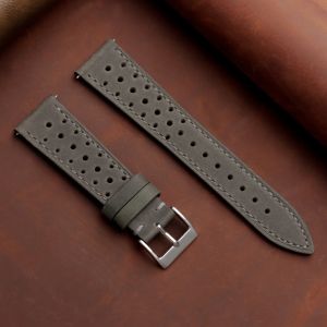 Breathable Porous Leather Watch Straps 18mm 19mm 20mm 21mm 22mm 24mm Universal Watchbands Quick Release Smartwatch Bracelet Belt