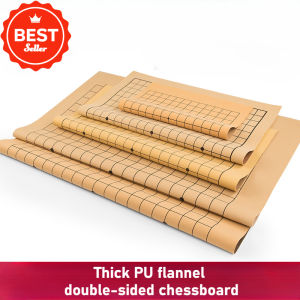 1PC 45CMx51CM Double-Sided Gomoku PU Go Board Practice Board Soft Velvet Fabric Waterproof Wear-Resistant Foldable for Beginners