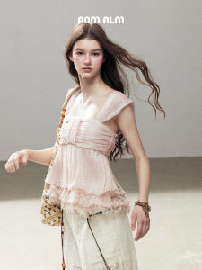 SHAOYEYAN | Slimming Lace French Square Neck Sleeveless Blouse