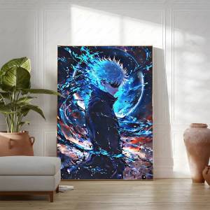 Bandai | Japanese Popular Boy Comics Poster Prints Dark Fantasy School Battle Anime Canvas Painting Living Room Boy Room Home Decoration