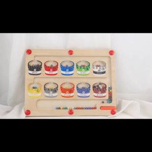 1pcs Early Education Toy Magnetic Color Sorting Board and Number Maze Magnetic toy Learning Counting Toddler Puzzle Board