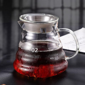 600ml Glass Coffee Carafe Coffee Pot Clear Standard Coffee Server for Pour Over Coffee Maker