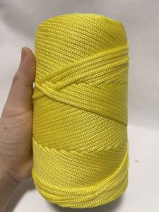 1pc 3mm Crocheting Light Weight Rope Cool Hollow Yarn To Crochet Summer Sun Hat Hand Knitting Thick Threads Bag Hat Cushion