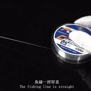 Karbon Lembut Jepang Senar Pancing 100m Mulus Anti Kusut Transparan Soft Carbon Fishing Line Sub Baris Tahan Aus