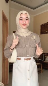 DARIKA RUFFLE CARDY / CARDIGAN RAJUT RUFFLE PITA KOREAN LOOK / CARDIGAN PITA