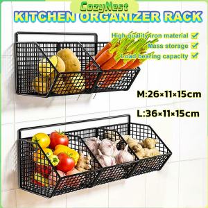 C.N. Wall Mounted Storage Basket Seasoning Storage Kitchen Organizer Rack