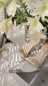 Sandal giày cưới trắng đính ngọc cao cấp (NEW ARRIVAL) độc quyền bởi SHE SHOES - GC07022