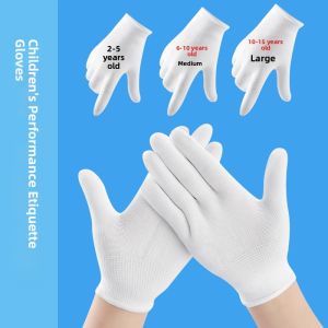 UBT | Performance White Thin Breathable Gloves for Students