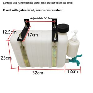 Plastic Water Tank for Truck Car Mounted Lightweight Cargo Vehicle Wash Bucket Agricultural Crane Hanging Type 9/14/20 Liters