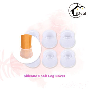 iDeal Home Silicone Chair Leg Cover Table Foot Cover Anti-Slip Silent Thickened Chair Leg Protective Cover Kaki Kerusi & Meja