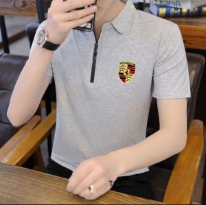 KAOS KERAH PRIA DISTRO PORSE  LENGAN PENDEK TERBARU KEKINIAN / Kaos  Polo Pria Kerah List Lengan Pendek / Kaos Kerah List Pria / Kaos polos pria / kaos polo pria