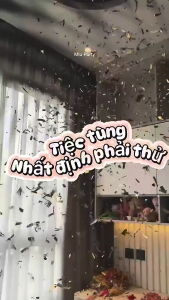 Pháo Giấy Mini Cầm Tay Confetti Nhiều Màu Trang Trí Sinh Nhật Party Tiệc Cưới Lung Linh Đẹp
