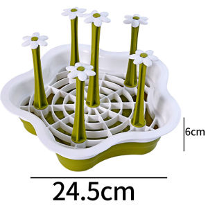 Creative Glass Cup Holder Water Cup Drying Rack Tea Cup Organizer Storage Shelf Drain Plate Home Bathroom Accessories