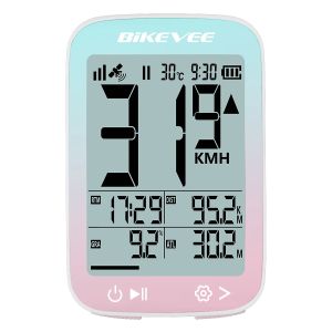 Máy Tính Xe Đạp GPS Có Thể Sạc Lại Bằng Cổng Type-C Đồng Hồ Đo Tốc Độ Không Dây Thiết Bị Theo Dõi Tốc Độ Với Màn Hình Đa Ngôn Ngữ Tự Động Khởi Động/dừng/đèn Nền Màn Hình Cảm Ứng 2.4 Inch