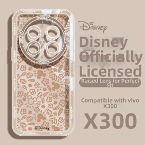 KEYOUQU | Transparent Floral Mickey Female Phone Case for vivo X300 Pro