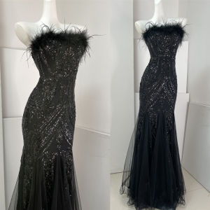 Dollytang Vibrant Mermaid Kimono Robe De Soiree Slimming Fishtail ชุดเอวสูงชุดยาวแขนกุดสําหรับงานเลี้ยงงานแต่งงาน