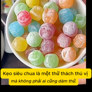 COMBO MIX VỊ Kẹo Siêu Chua .  Kẹo Chua Nhất Thế Giới