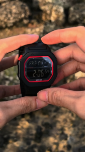 NORTH EDGE Original Digital Tactical Men‘s Watch Square Screen LED Backlight Shockproof Second Time Outdoor Sports Watch 50M Waterproof 42mm X1 Watch For Men
