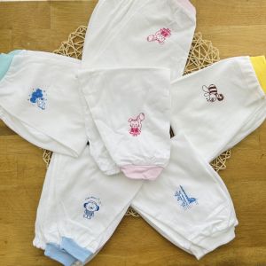Túi 2 cái Quần Sơ Sinh Cotton Dài Trắng Thái Hà Thịnh - 5 Size cho bé sơ sinh -12 kg