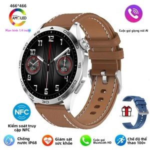Đồng Hồ Thông Minh 2024 HD Original Watch 4 Pro Dành Cho Nam - Theo Dõi GPS Màn Hình AMOLED 466*466 NFC Gọi Bluetooth Chống Nước Theo Dõi Sức Khỏe