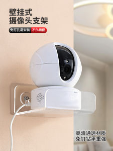 จัดระเบียบกล้องวงจรปิดในบ้านแบบไม่ต้องเจาะรู ชั้นวางของอะคริลิกสำหรับติดผนังในบ้าน ชั้นวางอุปกรณ์เครื่องมือแบบเรียบง่าย