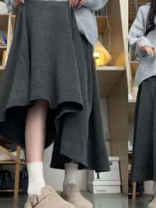 กางเกงกระโปรงขากว้างผ้าไหมน้ำแข็งเอวสูงทรงเอสำหรับผู้หญิงไซส์ใหญ่ กางเกงขายาวทรงหลวมสบาย ๆ สำหรับฤดูร้อน