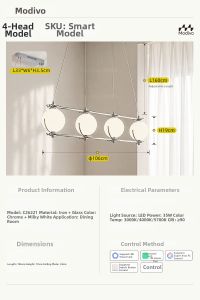 FANCY LAMP CLUB | Bauhaus Starry Sky Design Modern Minimalist Chandelier