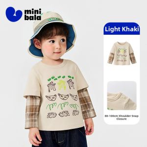 MINI BALA | Comfortable Stretchy Fake-layered Long Sleeve Tee