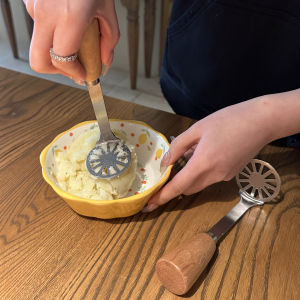 Stainless Steel Potato Masher Baby Food Maker Egg Smasher Kitchen Tool for Home Use Baby Supplementary Food Preparation