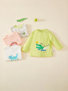 Balabala | Áo Thun Dài Tay Cho Trẻ Em Cotton Sáng Mùa Xuân và Thu