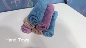 1 PC Natural Sustainable Hypo-Alergenic High Absorbent Super Soft Luxury Premium Bamboo Cotton Hand Towels