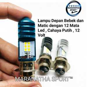 Lampu LED 12 Titik SNI Putih untuk Motor Matic/Bebek - Tahan Lama & Presisi Tinggi