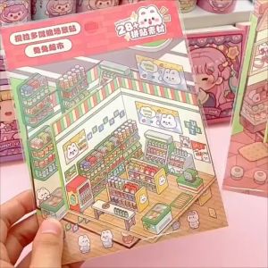 Sticker 3D Phong Cảnh 3 Chiều Capybara Kuromi Baby Three BB3 Nhãn Dán Đồ Chơi Trẻ Em Thủ Công