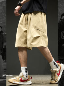 Mens Summer Thin Outdoor Casual Camouflage Functional Workwear Shorts Loose Straight Five-Quarter Pants Breathable Cotton