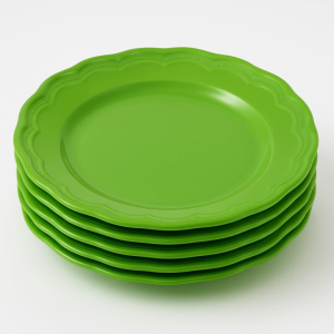 Melamine Dinner Plates - 6pcs x 9" inch (23CM) Dinnerware Dishes Set for Indoor and Outdoor Use Break-resistant and Lightweight