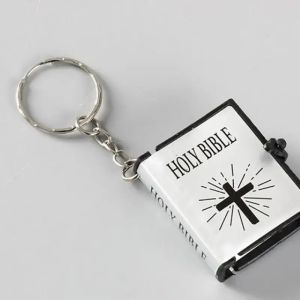 1pc Mini Holy Bible Keychain    Creative Small Book Pendant    Bag Hanging Decoration Ornament   Souvenir Gift