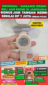 JAM TANGAN DIGITEC ORIGINAL - JAM DIGITEC BDG-7082TRG JAM DIGITEC BDG7082 JAM DIGITEC 7082 JAM DIGITEC BDG7082TRG - WOMEN TR - Resin - Cream - Diameter 4 CM - Jamdunia / Jam dunia JD18 JAM TANGAN WANITA JAM WANITA JAM TANGAN ANTI AIR # S003