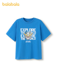 balabala Children Short Sleeve T-Shirt 2025 Summer New Quickdry Parentchild Inner Wear