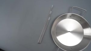 Stainless Steel Vertical Skewer BBQ Heavy Duty Stand Up Barbecue Skewers Roasting Drip Pan Chicken Roaster Rack Outdoor Garden