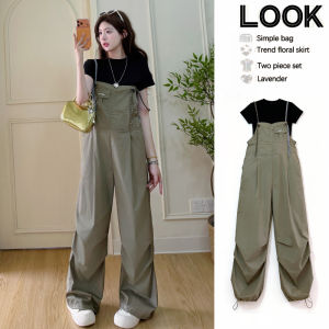 Pregnancy Suitable Summer Light Green Workwear High Waist Slimming Loose Palazzo Jumpsuit