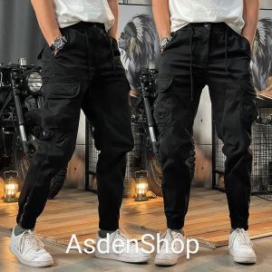 COMBAT BLACK Celana Cargo | Celana panjang Pria wanita