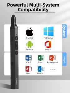 deli | Laser Pointer Teaching Pointer with Touchscreen Writing Function Compatible With XiWo Whiteboard