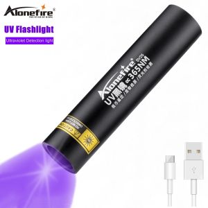 Alonefire SV25 UV flashlight Ultraviolet Light Mini UV Black Light Pet Urine Stains Detector UV Light torch