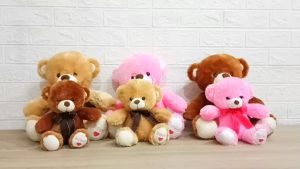 Boneka Cute Bear Telapak Love Sweet Ukuran M
