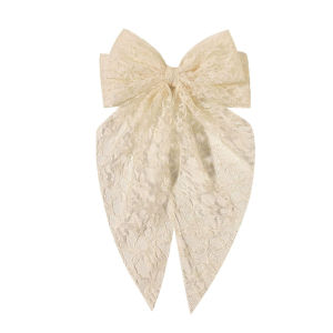 1 PC ฤดูใบไม้ผลิฤดูร้อน Elegant Lace Bow ฤดูใบไม้ผลิคลิปหวานด้านหลังหัว hairpin เครื่องประดับผมเซ็กซี่น่ารักหญิง Headwear